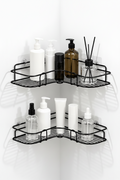 2-Tier Wall Mounted Bathroom Shelves for Storage