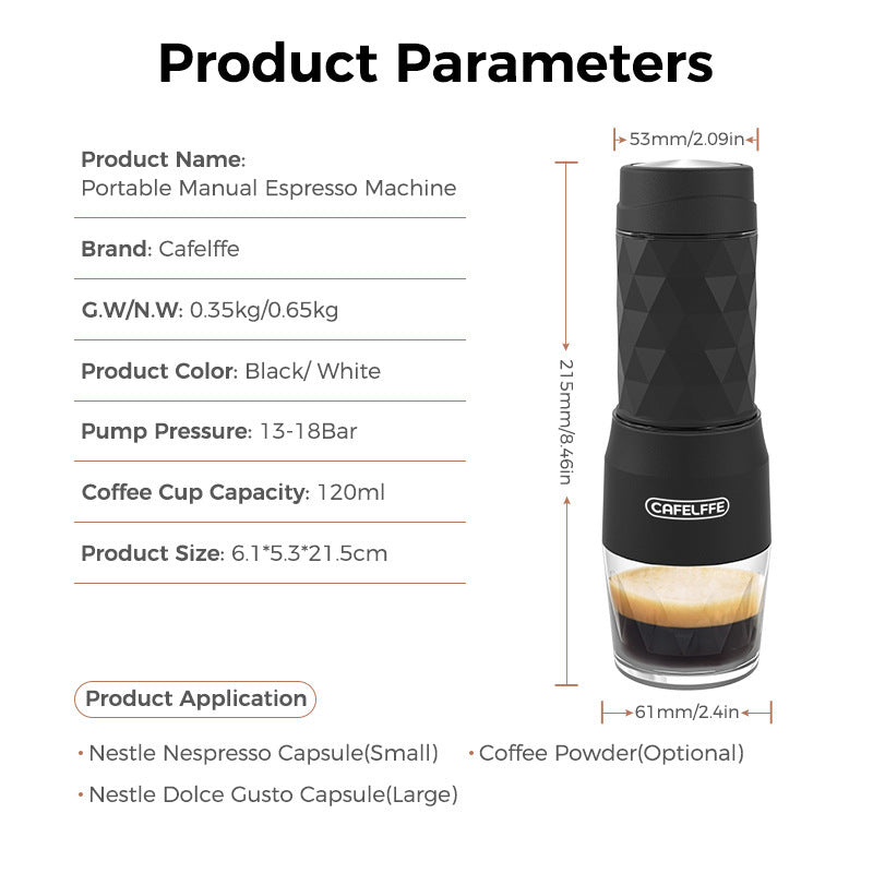 Portable Hand Press Coffee Machine